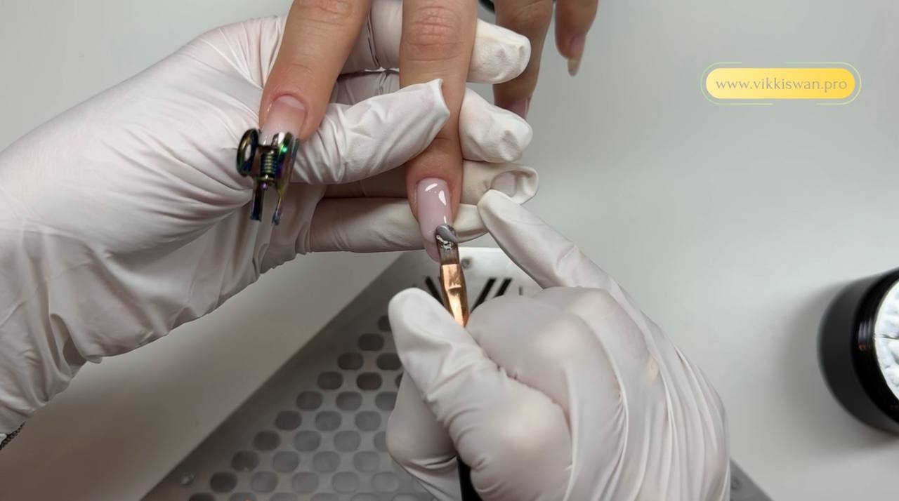 Nail educator close-up